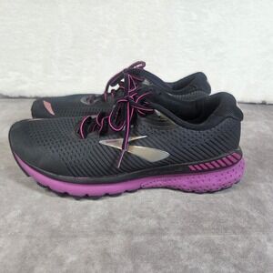 Brooks Adrenaline GTS 20 Womens Running Shoes Black Purple Pink 1202961B062 SZ 9